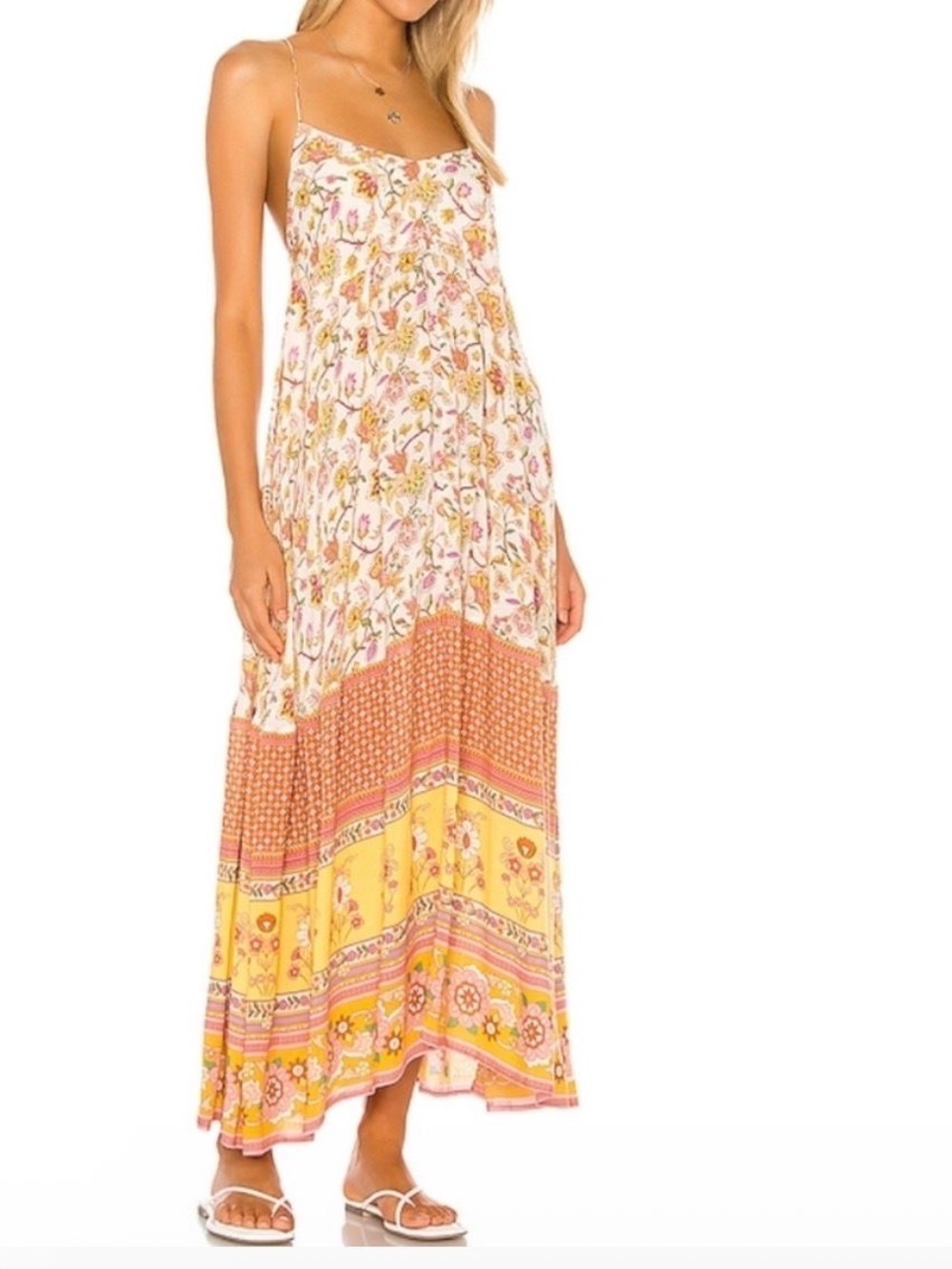 Spell And The Gypsy Portobello Strappy Dress In Honeydew Sz.M